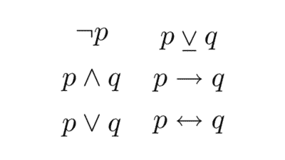 Conectivos lógicos en matemáticas