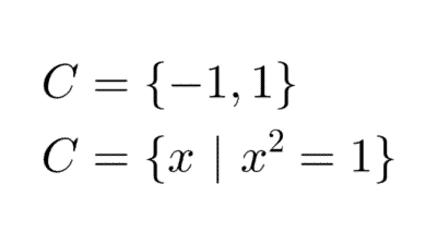 Determinación de conjuntos